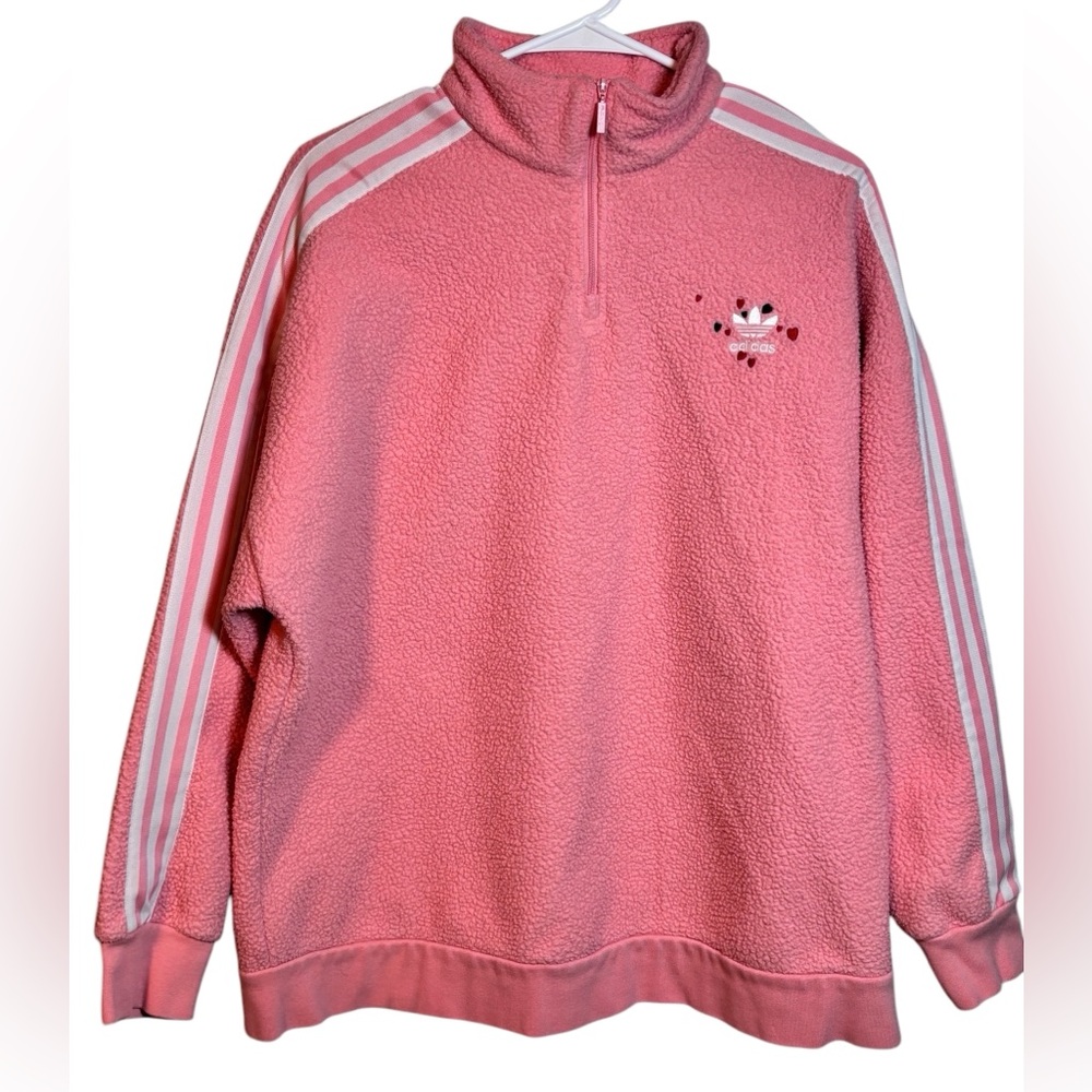 Adidas Originals Half Zip Valentines Polar Fleece Sweatshirt